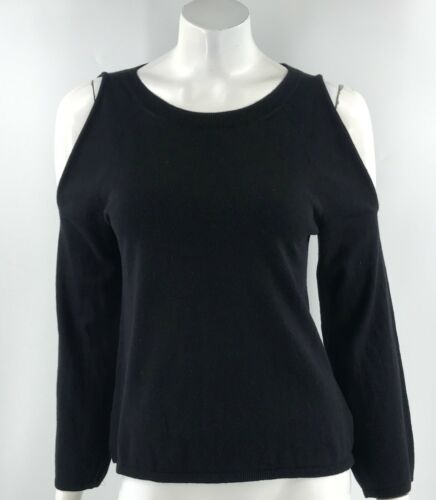 Gap Sweater Size Small Black Cold Shoulder Bell Sl