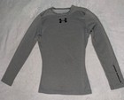 Under armour  gray compression shirt cold gear youth small — photo 1