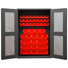 Durham Mfg Emdc-482472-42B-1795 Extra-Heavy Duty Bin Cabinet, 48 In W, 72 In H,