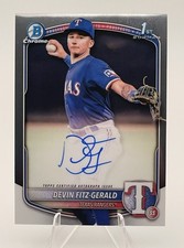 2025 1st Bowman Chrome Prospects Devin Fitz-Gerald Rookie Auto #CPA-DF Nationals