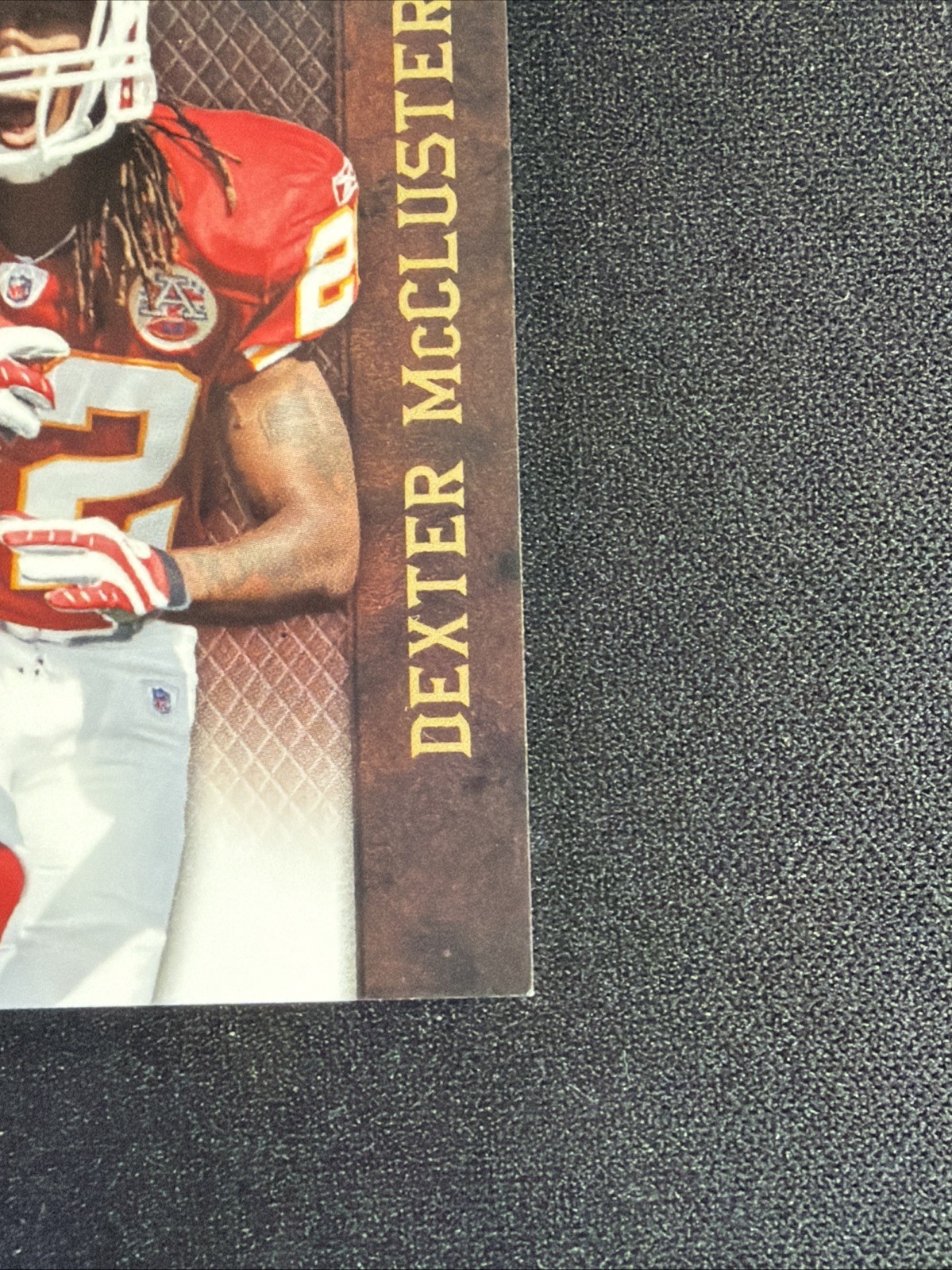 2010 Panini Plates & Patches Dexter McCluster /599 RC Auto Chiefs 3 Color Patch. view 5