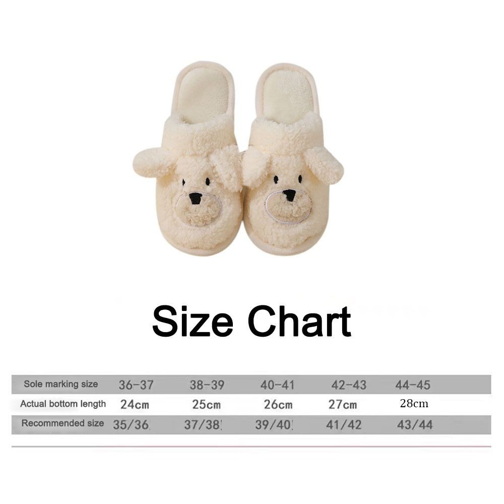 APL Peluche ispessito cursori caldi scivolo fisso scarpe indoor outdoor coppia scarpe