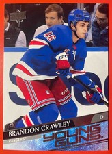 2020-21 Upper Deck Brandon Crawley #464 Young Guns RC Rangers