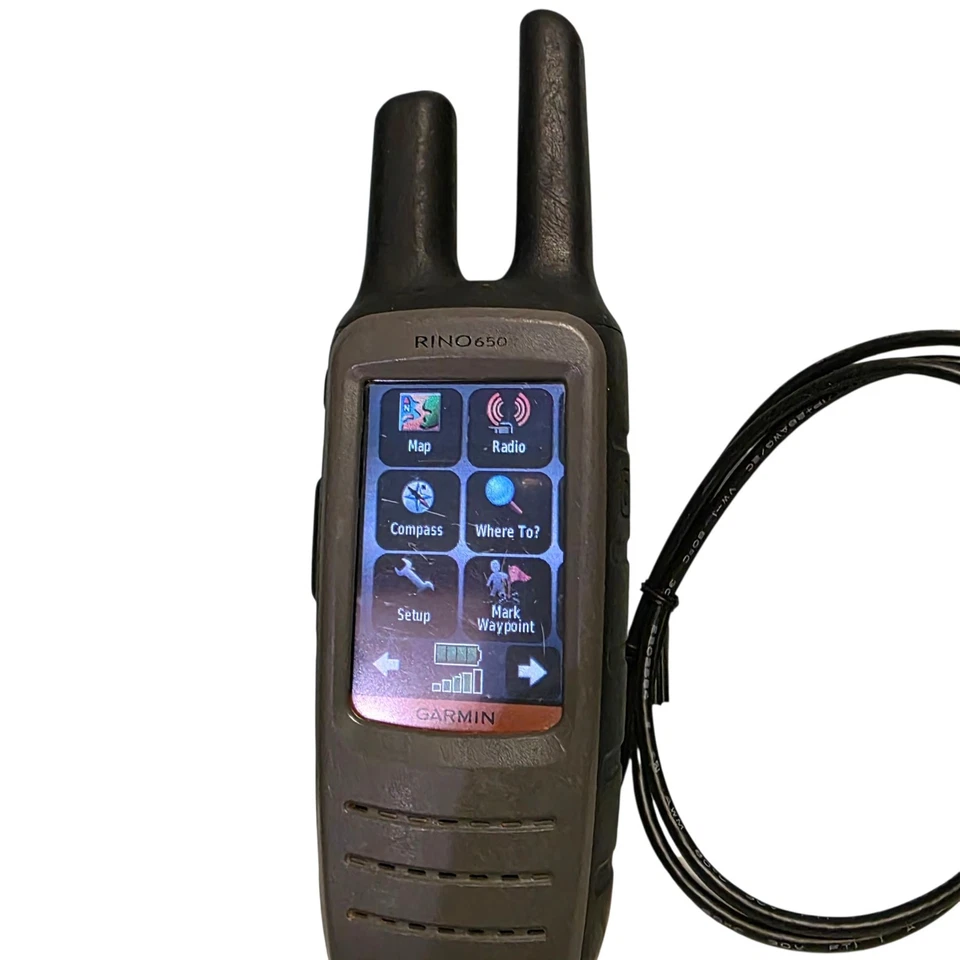 Garmin Rino 650 Handheld GPS 2-Way Radio  With Battery Pack - Image 2 of 4