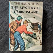 08 The Mystery of Cabin Island (1929-Brown):  Hardy Boys Book Blue-Back