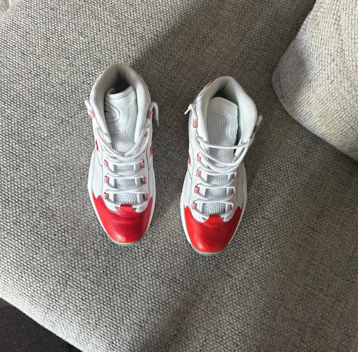 Reebok Question Mid Red for Sale | Authenticity Guaranteed | eBay
