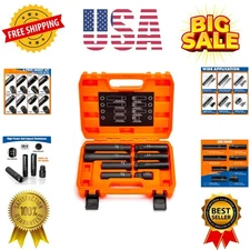 8-Piece Lug Nuts Key Kit, 5/6/7/12 Spline Lug Nuts Socket Set for Aftermarket...