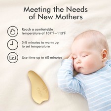 Warming Lactation Massager Adjustable Heat  Vibration For Breastfeeding TDQM