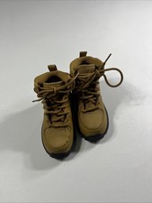 Nike Manoa LTR Brown Leather Lace-Up Boots Unisex Kids US 9C Ankle Casual