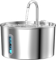 Katzenbrunnen Edelstahl 2,2L Ultra-Quiet Wasserspender FüR Katzen Hunde