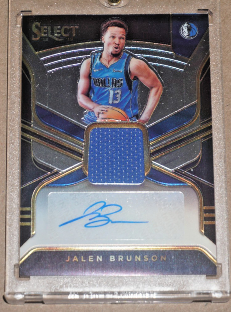 2018-19 Jalen Brunson Select Rookie Patch Auto RPA /99! Free Shipping