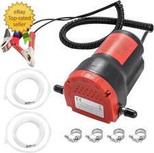 DASBET 12V 60W Oil Change Pump Extractor, Oil/Dieseel Fluid Pump Extractor Scave