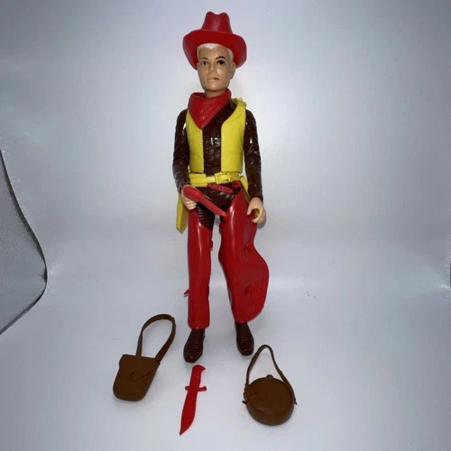 Vintage 1975 Marx Johnny West Adventure Jay West With Accessories*
