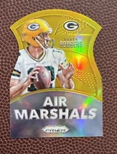 AARON RODGERS 2015 PANINI PRIZM #AM1 AIR MARSHALS GOLD SSP /10 PACKERS