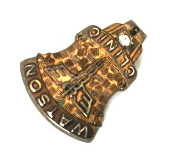 Vintage Brooch Pin MARKED 925 STERLING SILVER Lapel WATSON CLINIC medical lot y