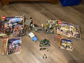 3 VINTAGE Lego Harry Potter Sets 4728 4733 4735 Escape Privet Drive Dueling Club