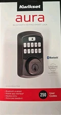Kwikset Aura Keypad Bluetooth Smart Lock Venetian Bronze Finish Deadbolt New