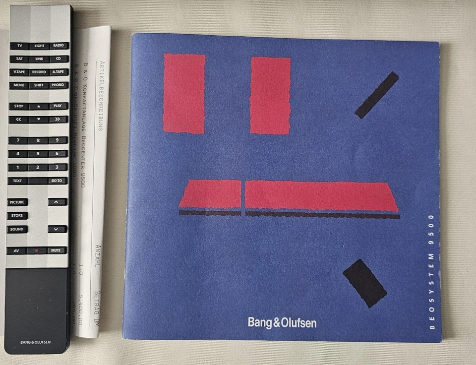 Bang & Olufsen BeoCenter 9500 – Vintage mit Fernbedienung, Anleitung Und - Bild 4 von 4