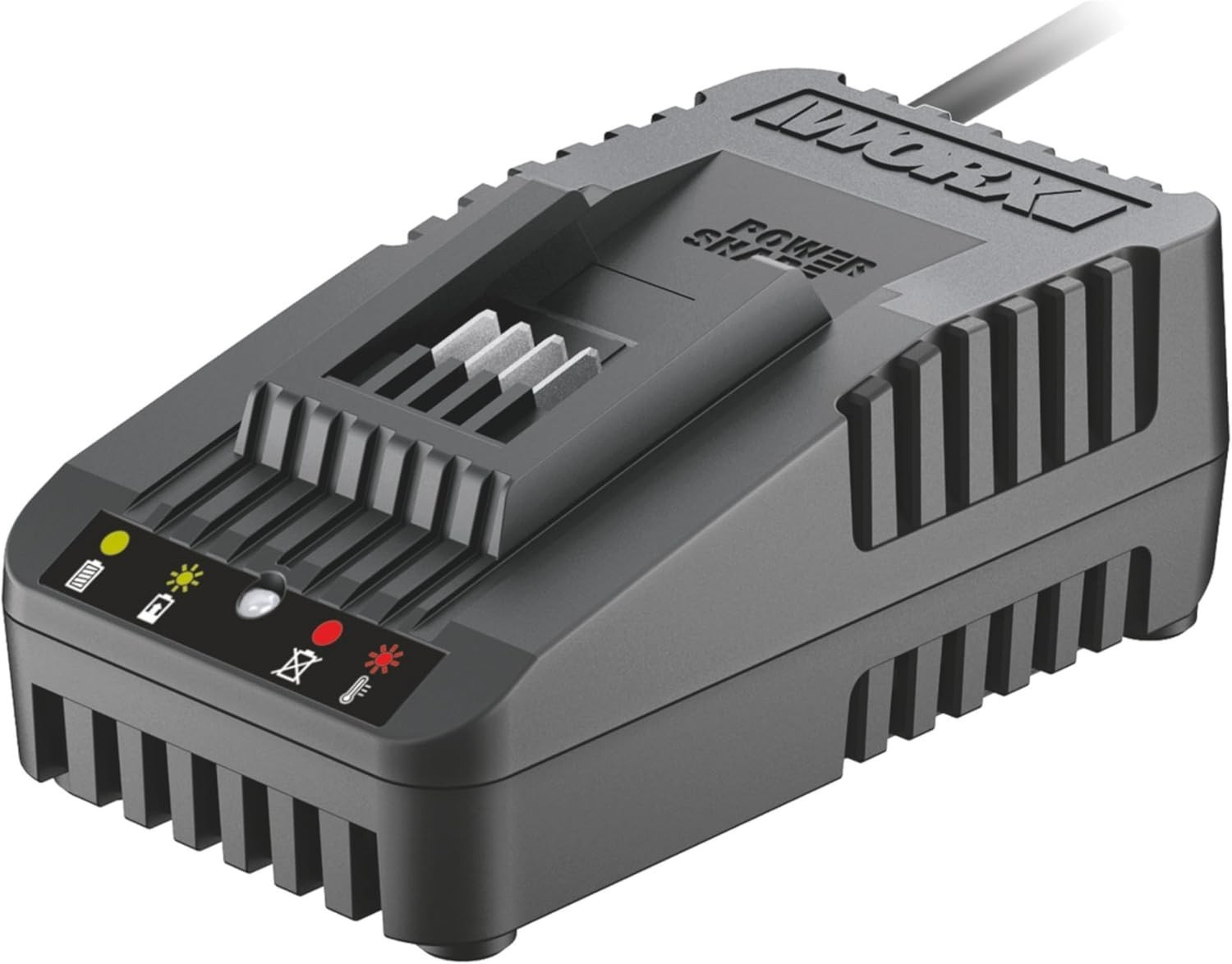 Chargeur rapide WORX 20V WA3880 pour résoudre les pannes de batterie au jardin