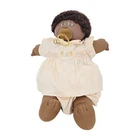 Vintage Cabbage Patch Kids Doll Girl Brown Hair Eyes African American Pacifier