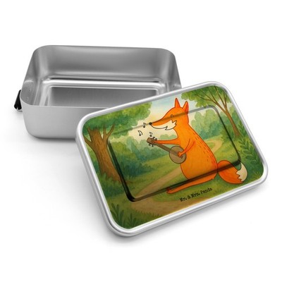 Snackbox Fuchs Gitarre Design - Geschenk Lunchbox Lunchdose Essensbox Singen