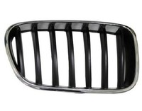 Gitter Grill Vorne Rechts Bmw X3 F25 2010-2014 VERCHROMT-SCHWARZ