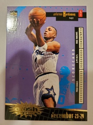 Anfernee Hardaway #C 19 Dec 23-29 French GOLD 1996-97 Crash the Game Card NMM