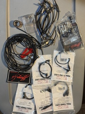 George L's .155 Black Effects Kit Solderless Pedalboard Cable (20 Plugs) & EXTRA