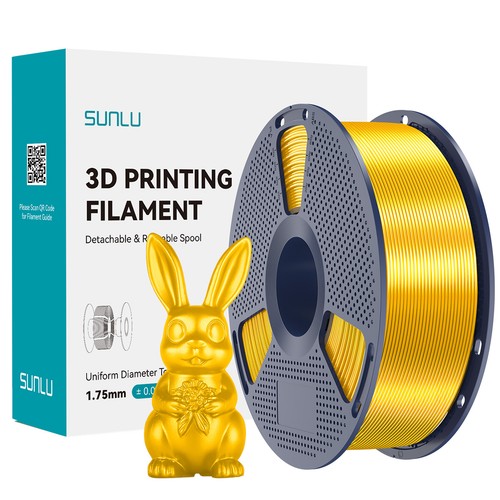 SUNLU 1KG Gold SILK 3D Printer Filament 1.75mm PLA+ SILK +/-0.02mm No Bubbles