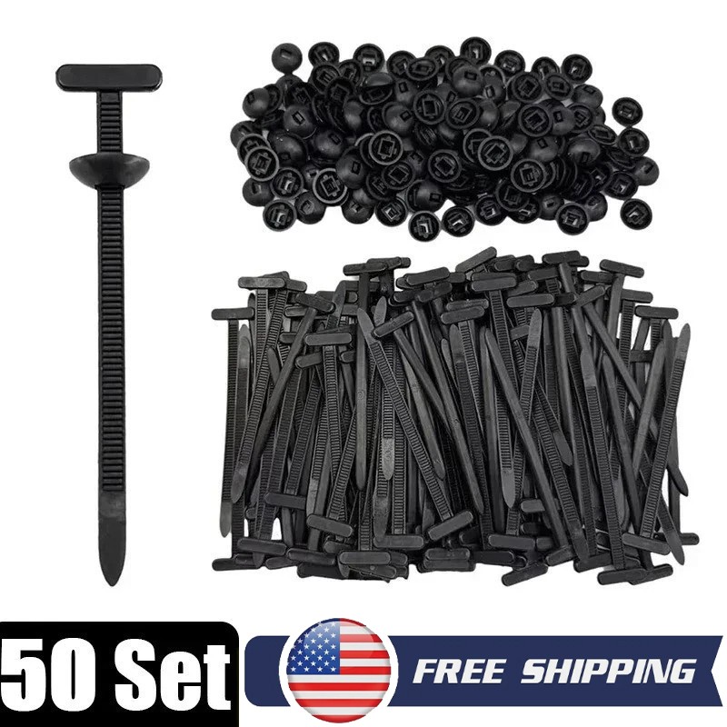 2025 Upgrade Nylon Universal Cable Tie Buckle – 100-Pack, Heavy-Duty Self-Locking Zip Ties, UV Resistant For Auto & Home