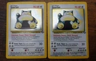 Snorlax 11/64 x2 Holo Jungle Set Holographic Rare Both Pokemon Cards LP-PL