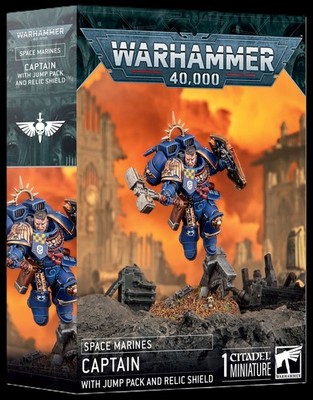 Warhammer 40K Space Marines Smash Captain - Captain with Jump Pack and Relic Sh