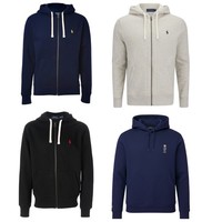 Polo Ralph Lauren Hoodie Cotton Blend Fleece - Full Zip  with Pockets Drawstring