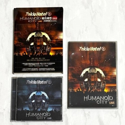 Tokio Hotel 2010 Humanoid City Live Taiwan Ltd Box CD+DVD Booklet Promo Insert