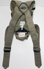 Baby Bjorn Organic Cotton Adjustable Baby Carrier Walnut Pin Stripe 8-25 lbs