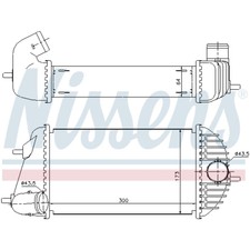 Ladeluftkühler Turbokühler LLC NISSENS für Suzuki Swift IV FZ NZ