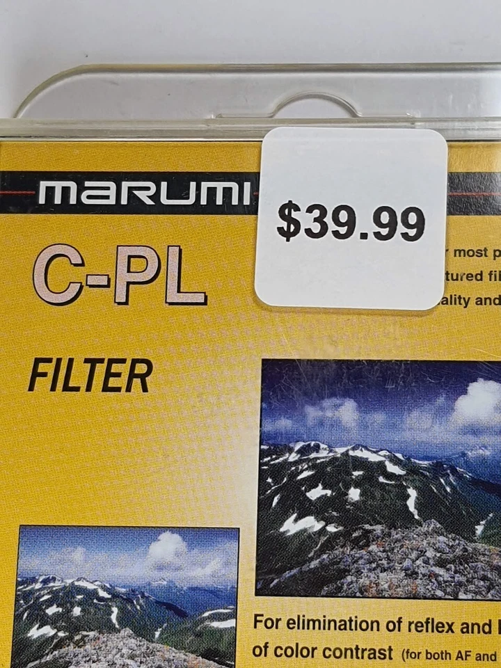 Marumi 62mm Circular Polarizer CPL Glass Lens Filter Japan P-CL 62 mm E-62 E62 - Image 3 of 4