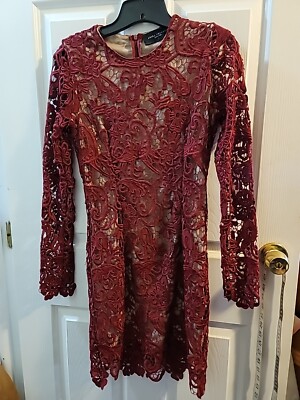 akira chicago black label Burgundy All Lace Dress. Fully Lined Size Small. | eBay akira chicago black label Burgundy All Lace Dress. Fully Lined Size Small. | eBay
