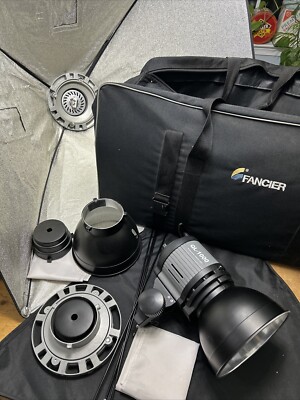 Fancier Studio Lighting. QL-1000 2 Full Units w/ Bag, Hoods, Screens, No Bulbs