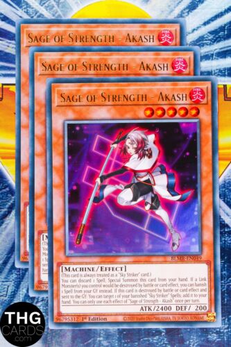 Sage of Strength - Akash BLMR-EN049 1st Edition Ultra Rare Yugioh Card Playset - Picture 1 of 3