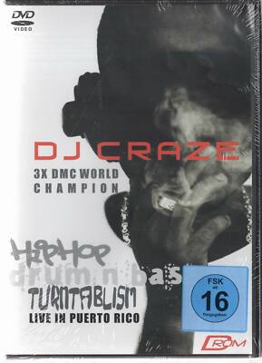 DJ Craze Hip Hop Turntablism Live in Puerto Rico NEU DVD RAR Drum n Bass