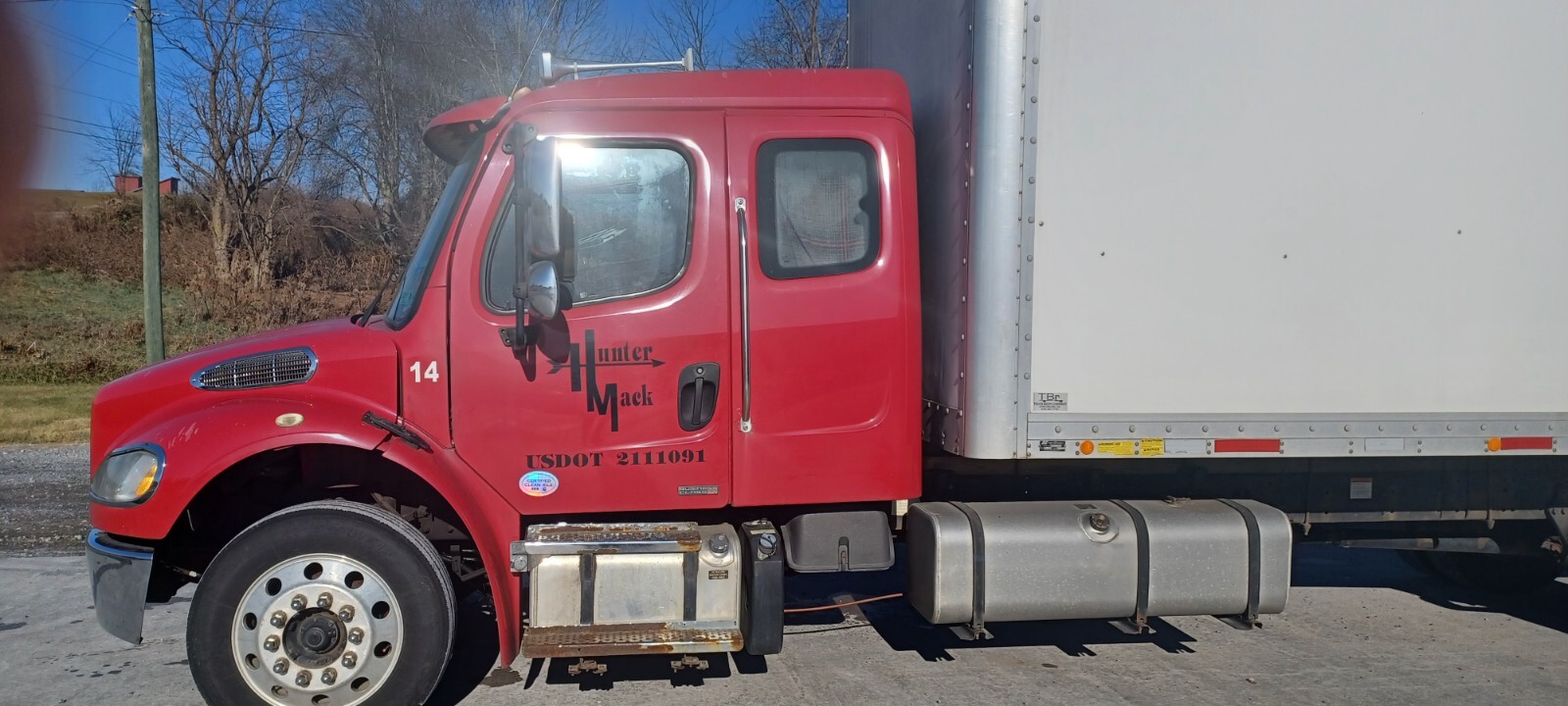 24 Foot Extended Cab Box Truck, 2012 Freightliner M2 106 Business Class
