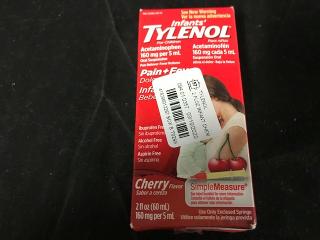Infants Tylenol Oral Suspension Fever Reducer Dye Free Cherry 2 Fl Oz For Sale Online Ebay