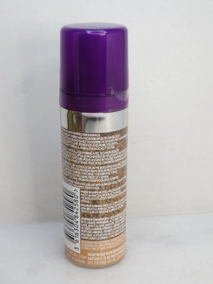 COVERGIRL SIMPLY AGELESS SKIN PERFECTOR ESSENCE FRESH TINT 40 MEDIUM 1 OZ 3PCS - Image 3 of 3