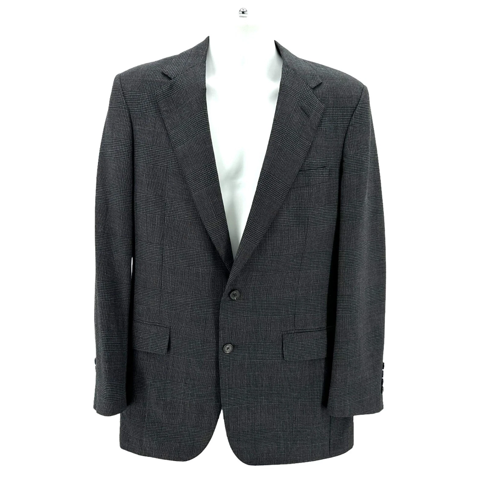 Giacca tuta vintage Givenchy Monsieur 42 lana pied de poule grigio blazer cappotto sportivo