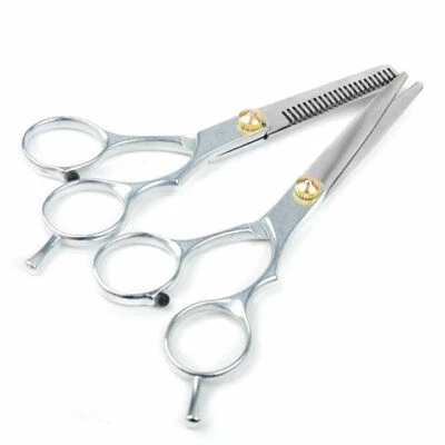 HAMBLE 2 x Pairs Hairdressers Hairdressing Barber Set Cutting Thinning Scissors Shears