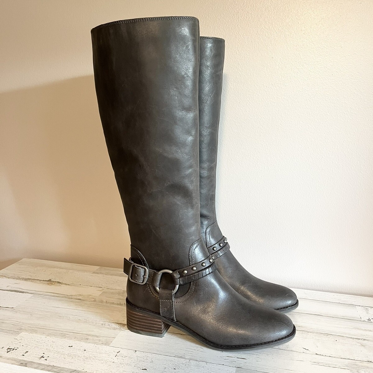 LUCKY BRAND Karesi Equestrian Riding Boots Storm Women’s Size *NEW!*