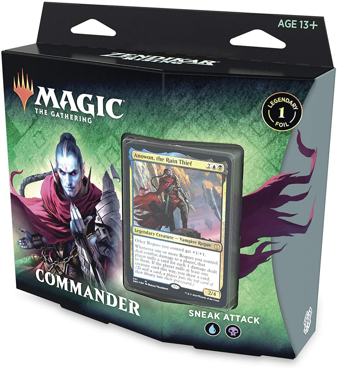 Magic The Gathering Zendikar Rising Commander Deck Sneak Attack 