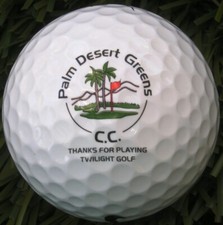 Palm Desert Greens Country Club Nike logo ball new 5709