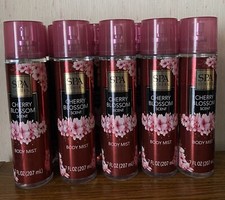 5 BTLS. CHERRY BLOSSOM SCENT BODY MIST. 7oz. Each Btl.